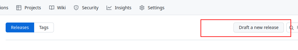 Github Actionr release button